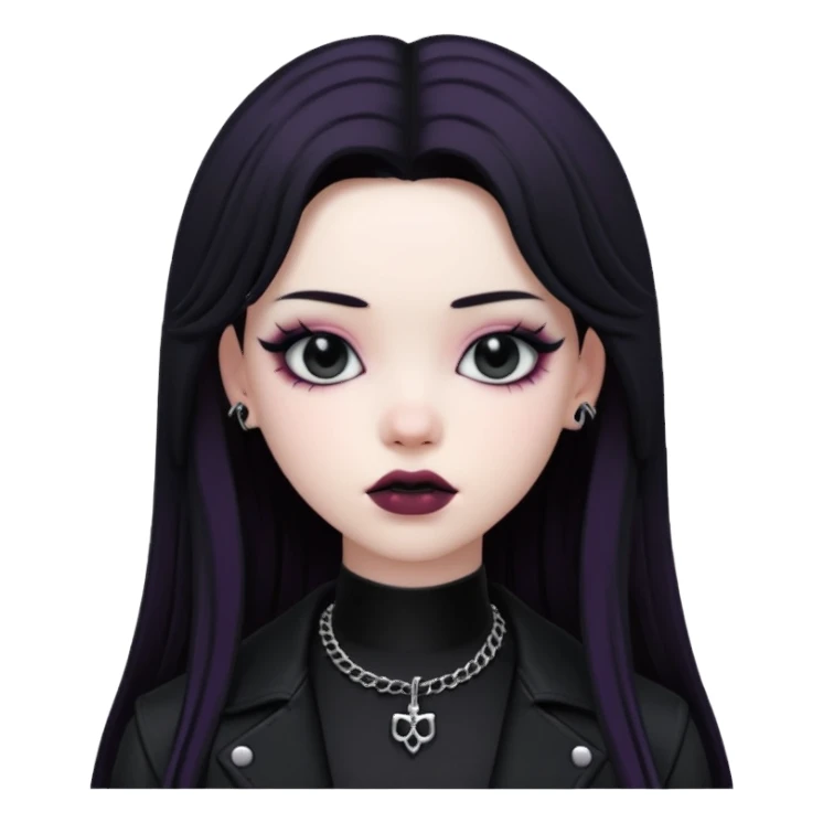 realistic 3d soft blackpink goth  sticker