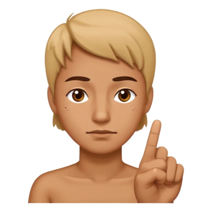 Side eye middle finger  sticker
