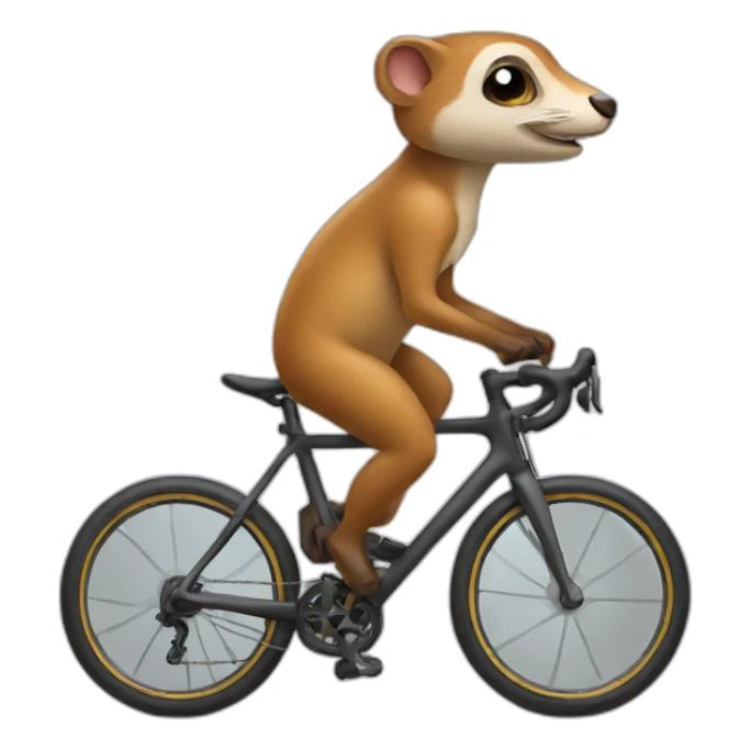 cycling mammal sticker