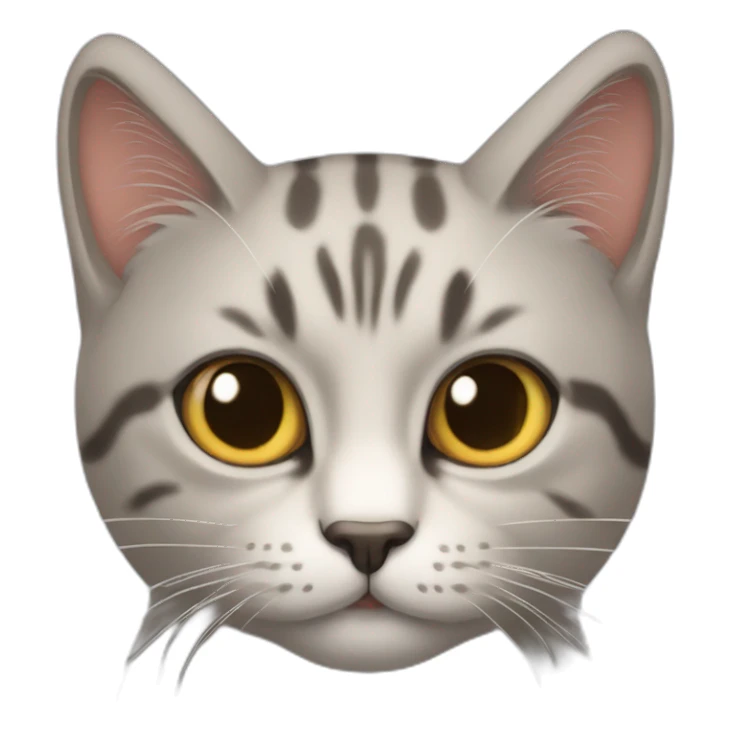 Gato con moño gatito con moño sticker