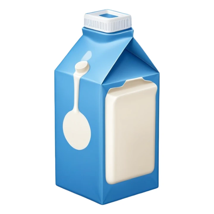 blue milk carton sticker