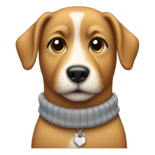dog wearing a sweater sticker