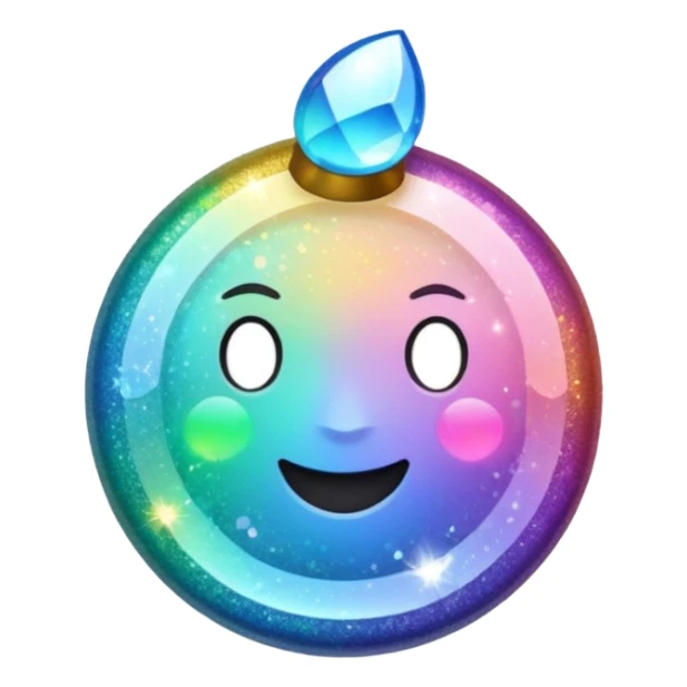 glitter shine sticker