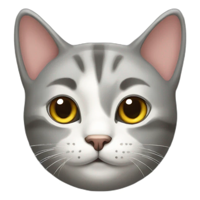 Cat whit head sticker