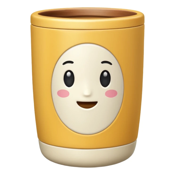 ivory-colored tumbler sticker