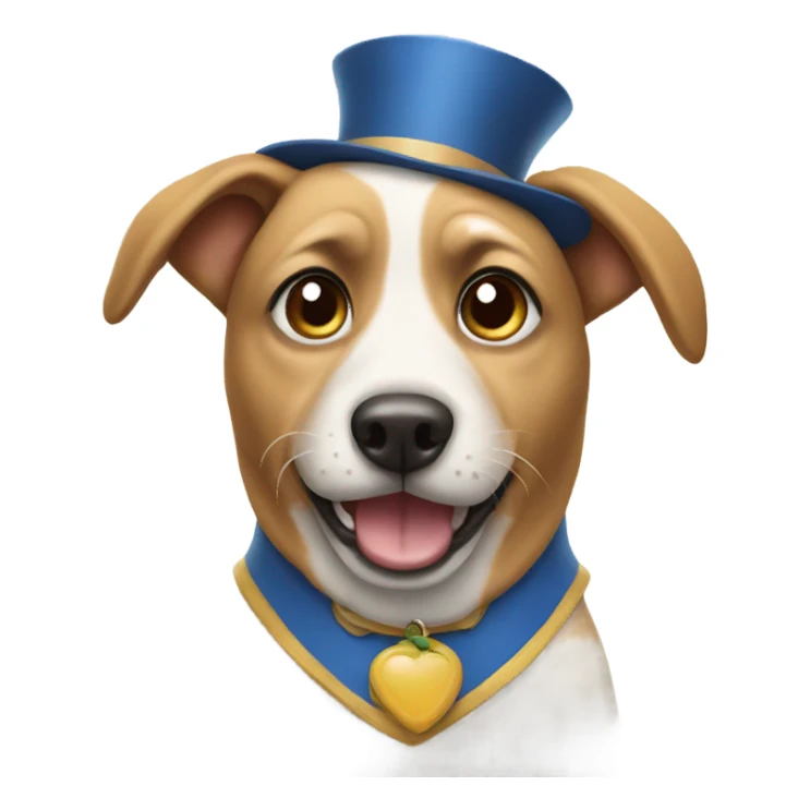 Dog with costume  sticker