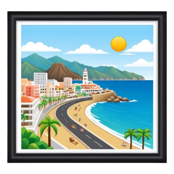 puerto vallarta malecon  sticker