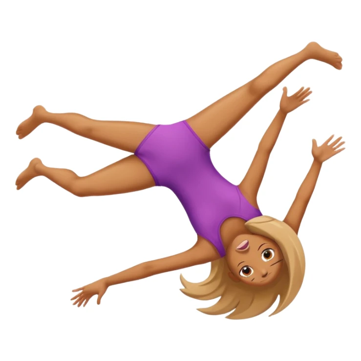 Girl Backfliping emoji  sticker