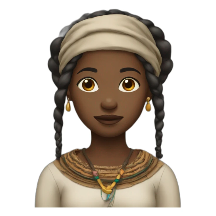 fulani girl sticker