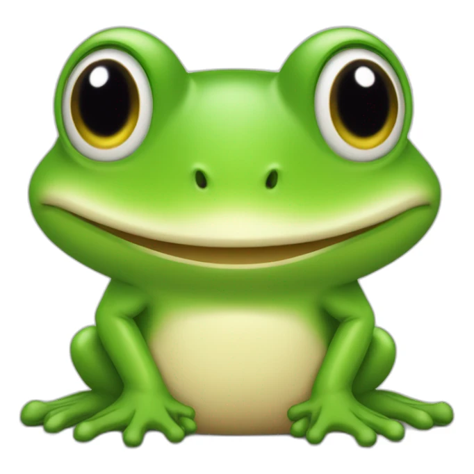 Une grenouille qui tiens un champignon sticker