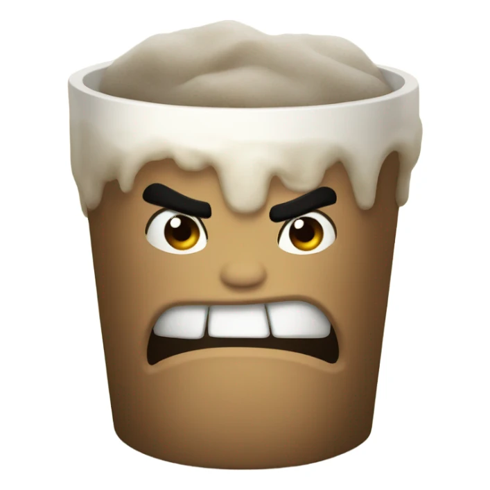 Big fat angry cup  sticker