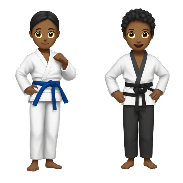 Christmas judo femail sticker