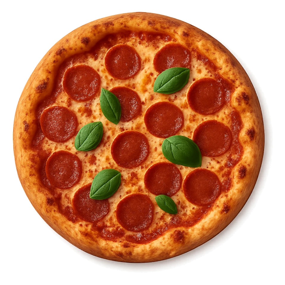 pizza vista dall'alto sticker