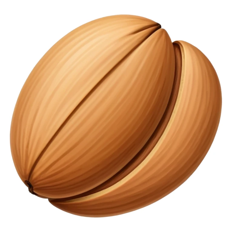 An almond sticker