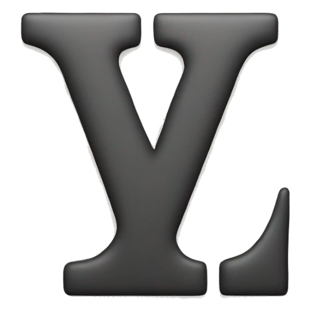 letter V sticker