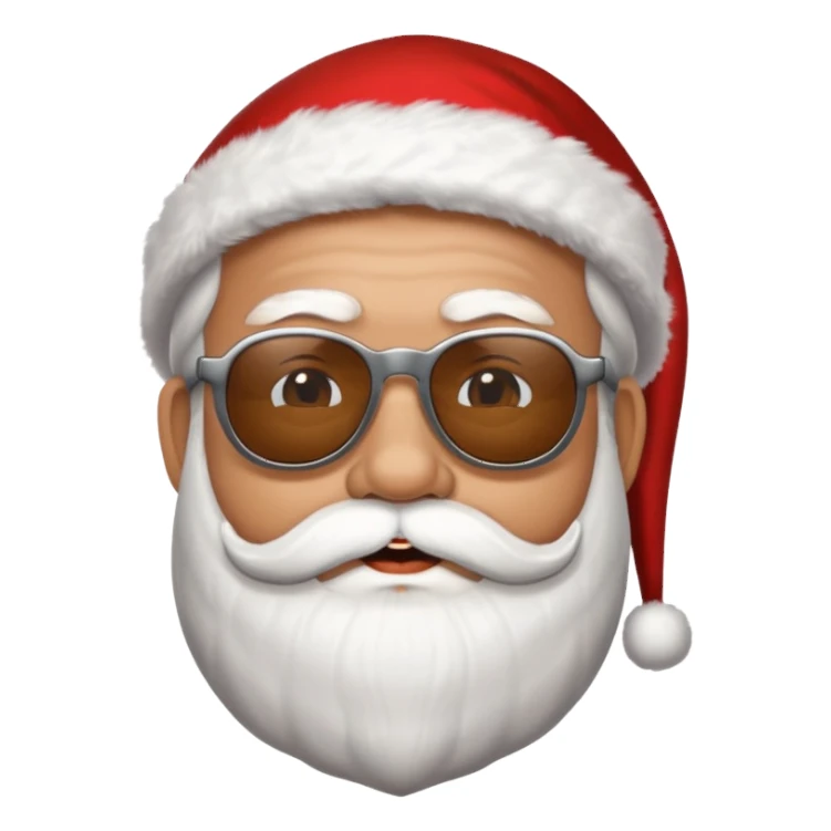 Santa with sunglasses sticker