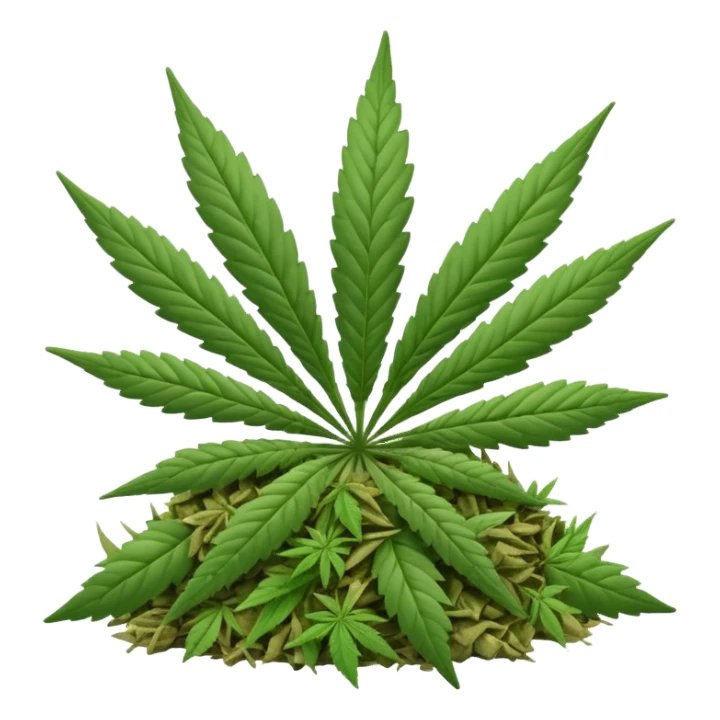 white color marijuana sticker