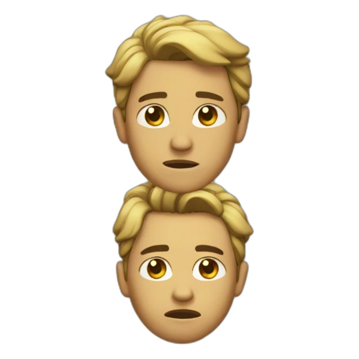 Looking away with disgust  sticker