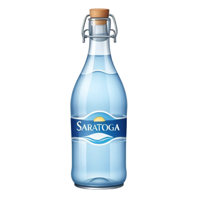 Saratoga water bittle sticker