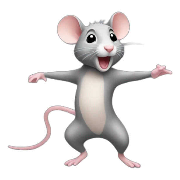 Un rat qui danse sticker