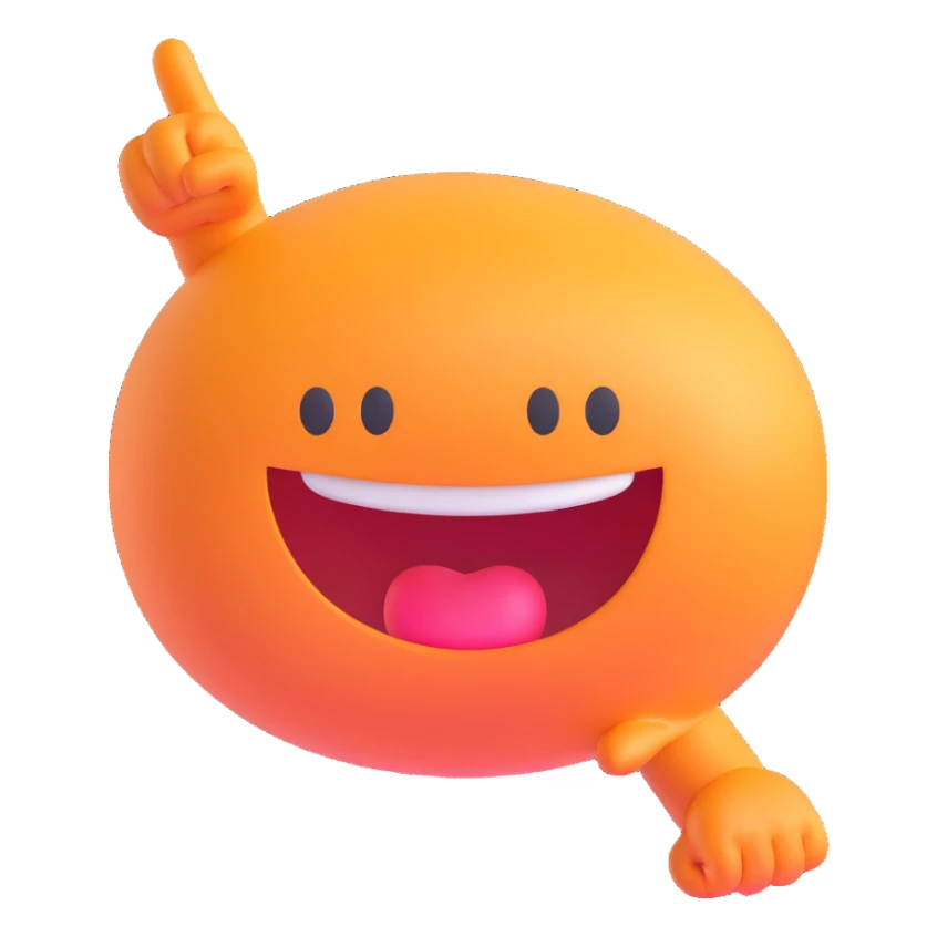 chat bubble flexing its arms, emoji style sticker
