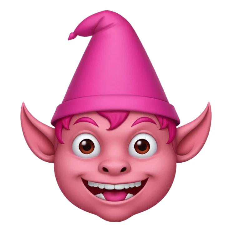 red Devil with pink party hat sticker