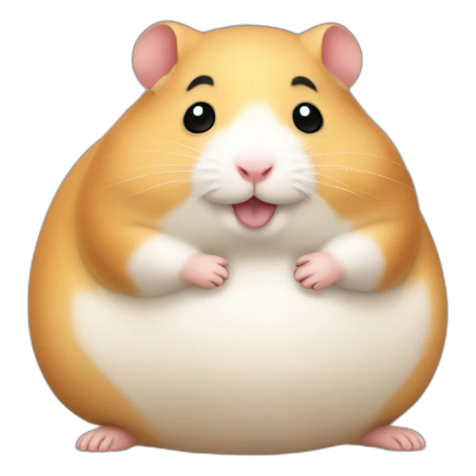 Fatty round hamster sticker