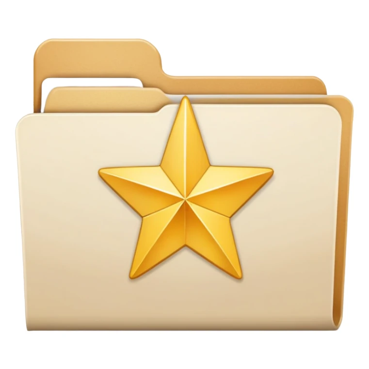 file folder with star picture   sticker