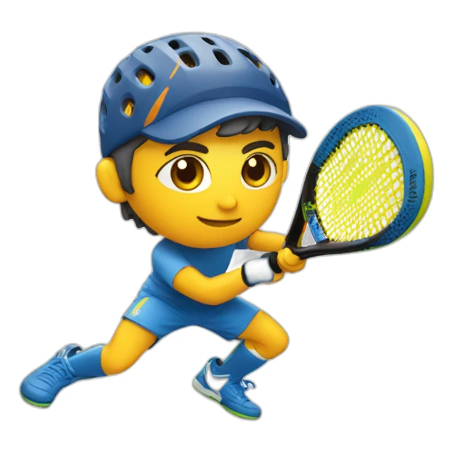 Padel player sticker