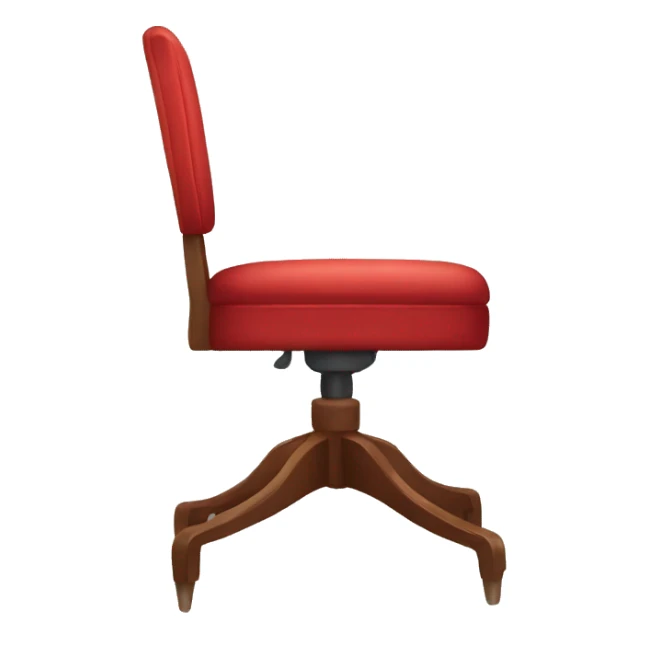 a red chair sticker