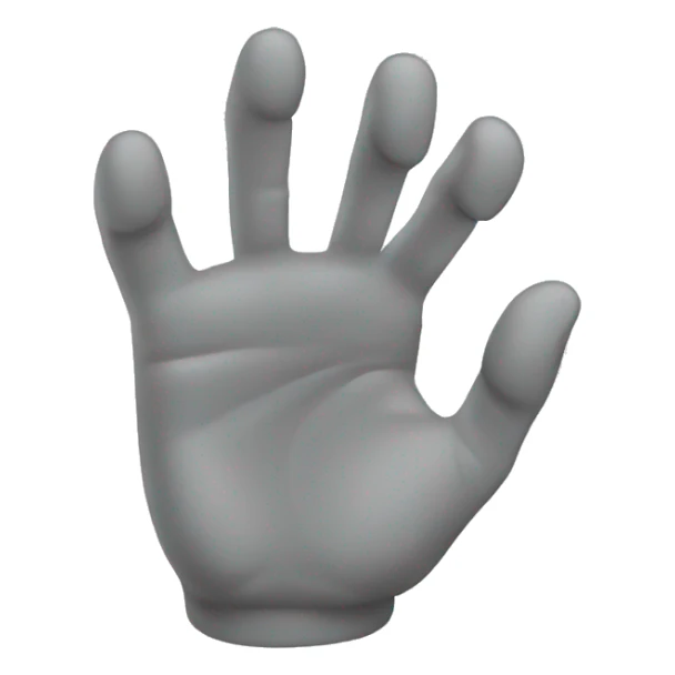 Light grey claw hand movement sticker