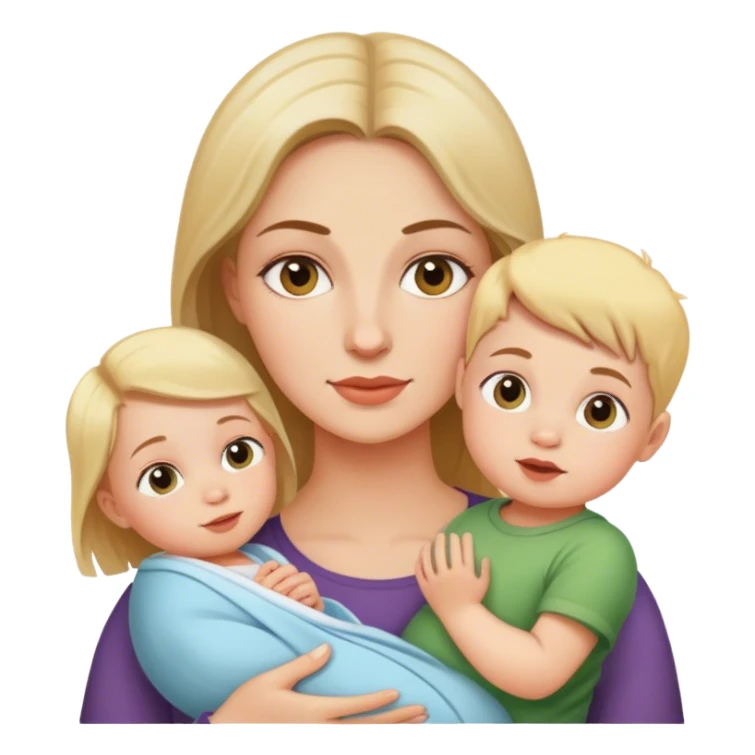 Witch with a kid an one Baby  sticker