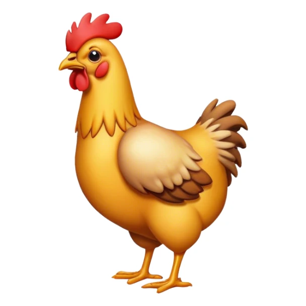 Chicken being sick sticker
