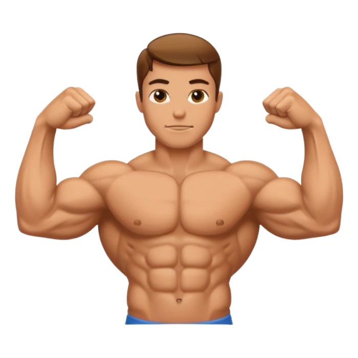 muscle arm sticker