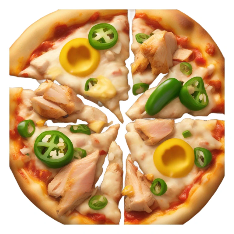 chicken pizza sticker