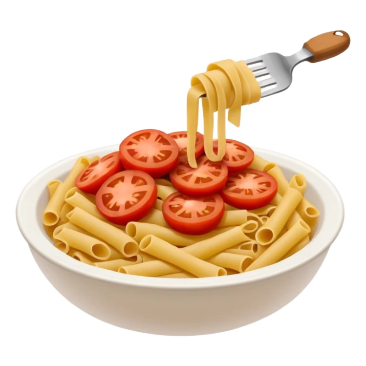 Pasta vermelha com papel sticker