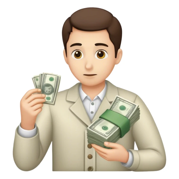 Save money carefully and meticulously sticker