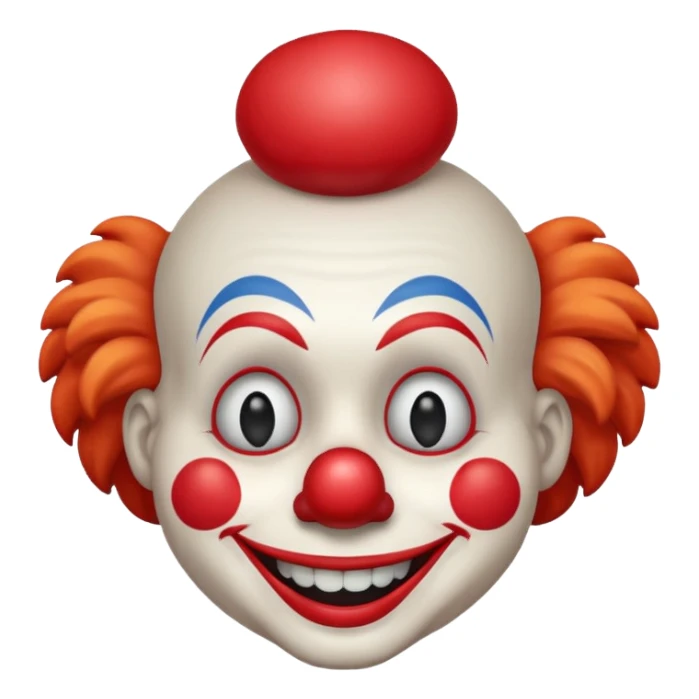 clown smile friendly sticker
