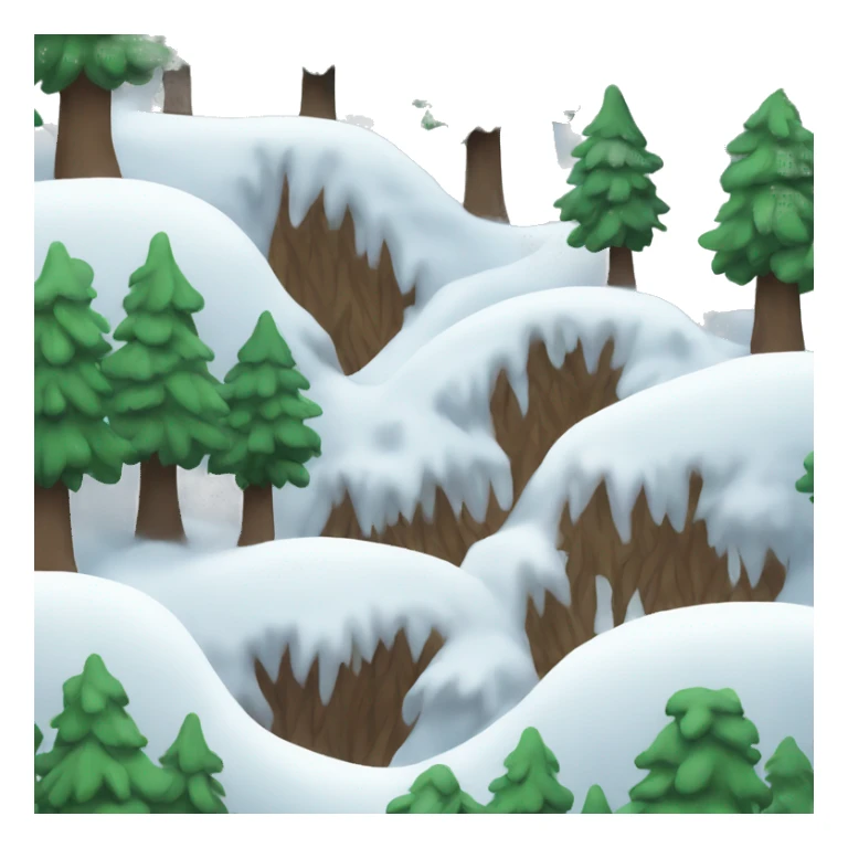 forest in the snow sticker