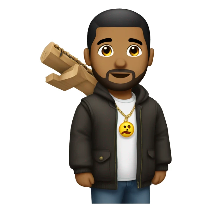 drake holding pew sticker