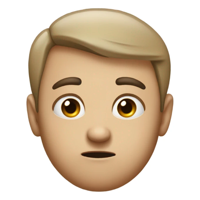 classic emoji face severe side eying  sticker