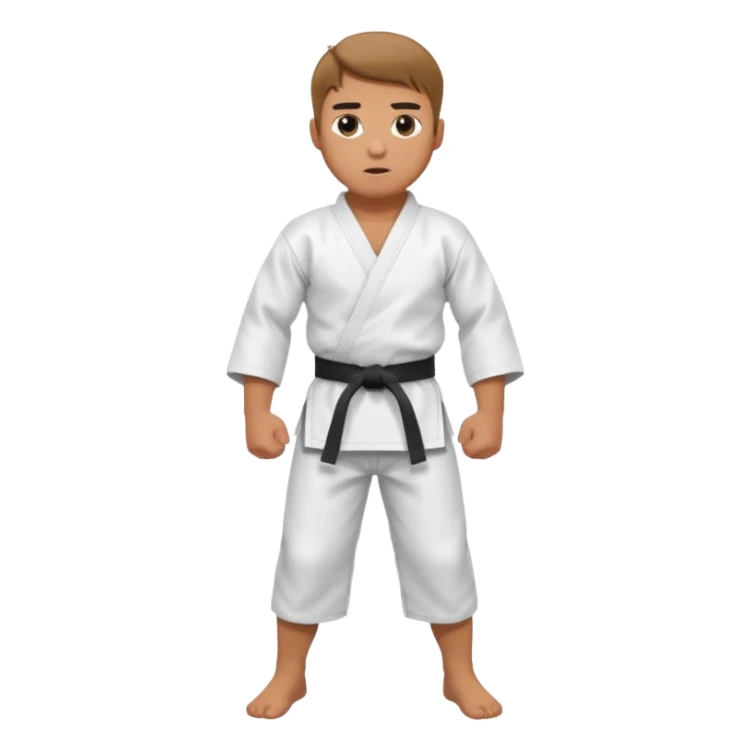 Karate man  sticker