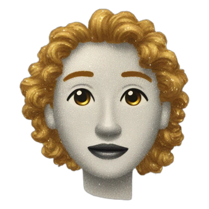 sparkles on pen and paper sticker