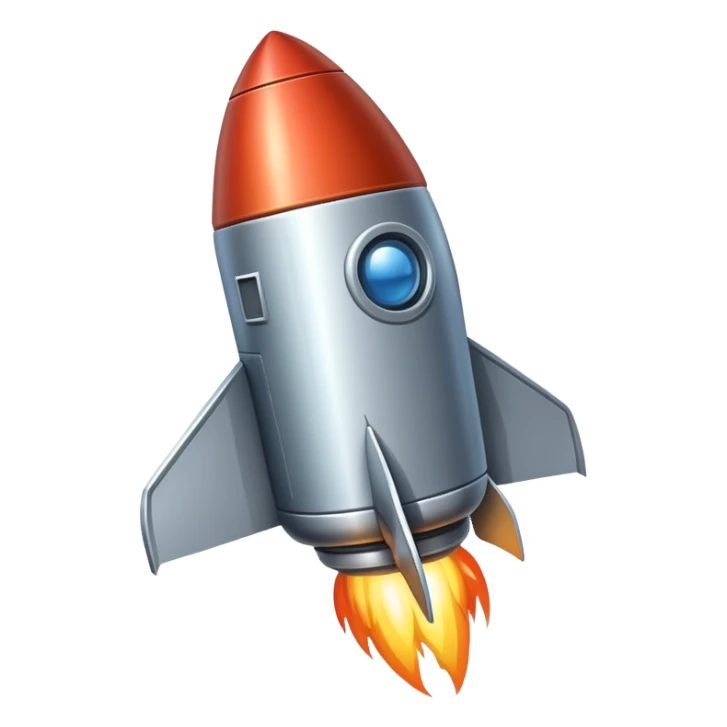 rocket ship sticker