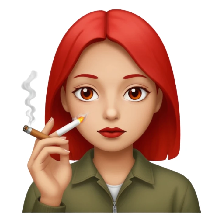 Emoji Smoking weed sticker
