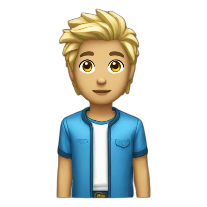 habbo blue sticker