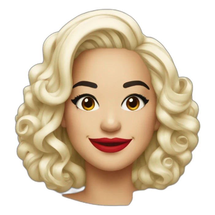 Rita ora smiling sticker