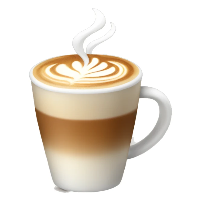 A beautiful coffee latte  sticker