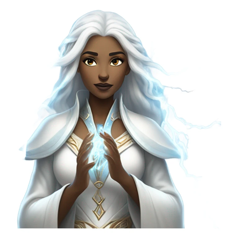 White Queen of lightning sticker