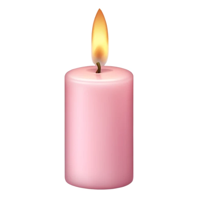 Pale pink candle  sticker